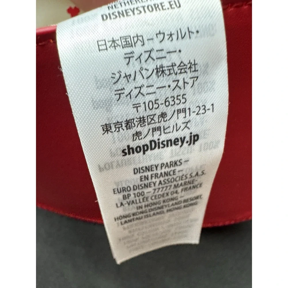 Disney Parks Minnie Mouse Icon Red Crossbody Bag Black Bow Adjustable Strap - Picture 9 of 11